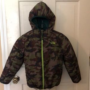 Green/Camo Reverseable Northface jacket
